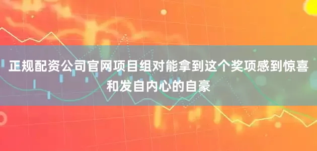 正规配资公司官网项目组对能拿到这个奖项感到惊喜和发自内心的自豪